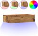 vidaXL Nachtkastje 60x35 cm spaanplaat verouderd hout