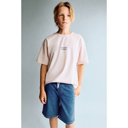 Mango Kids short dark blue denim
