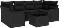 vidaXL Tuinbank Set Zwart