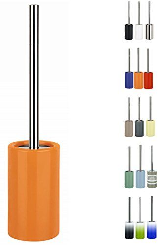 Spirella Tube Steengoed Toiletborstel - Oranje - 7610583160836