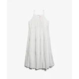 Superdry Ibiza Maxi-jurk met Spaghettibandjes - Dames - Off White