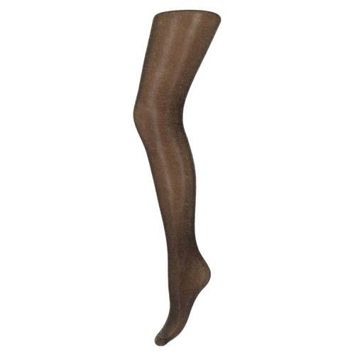 Marianne panty 20 denier met glitters zwart/goudkleurig