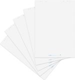 Landré recycling flipchart-papier, blanco, met 20 vellen per blok, 6 perforaties, 5 stuks