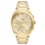 Fossil EVERETT Heren Horloge 44 mm - Goudkleurig