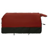 vidaXL Paardendeken Bordeauxrood en Zwart 95 cm Polyester