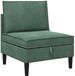 vidaXL Sofa Zeegroen Fluweel