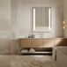 HOKO Miroir de salle de bain LED Rectangulaire 50x70cm Miroir mural Température de couleur réglable en continu avec fonction mémoire IP44 Verre HD 5mm Lindau