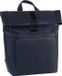 LEONHARD HEYDEN Leren laptop rugzak Den Haag Rucksack Rolltop 6758 Marineblau