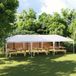vidaXL Tente de réception 4x9 m blanc