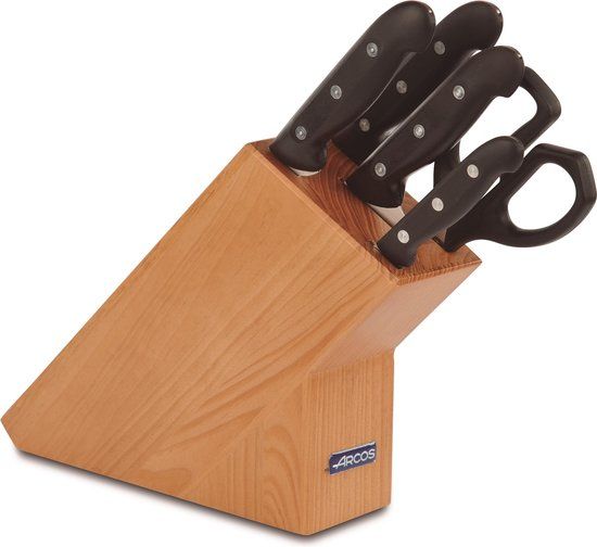 Arcos Messenblok 6-delig - Beukenhout - Bruin