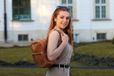 Beltimore Serie R33 - Sac à dos en cuir pour femme - Camel
