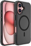 Selected by GSMpunt.nl Apple iPhone 16 Hoesje Dual-Layer Hybride Back Cover met MagSafe Zwart