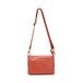 MANDARINA DUCK Leren schoudertas Mellow Leather Crossbody Bag Havana lichtrood