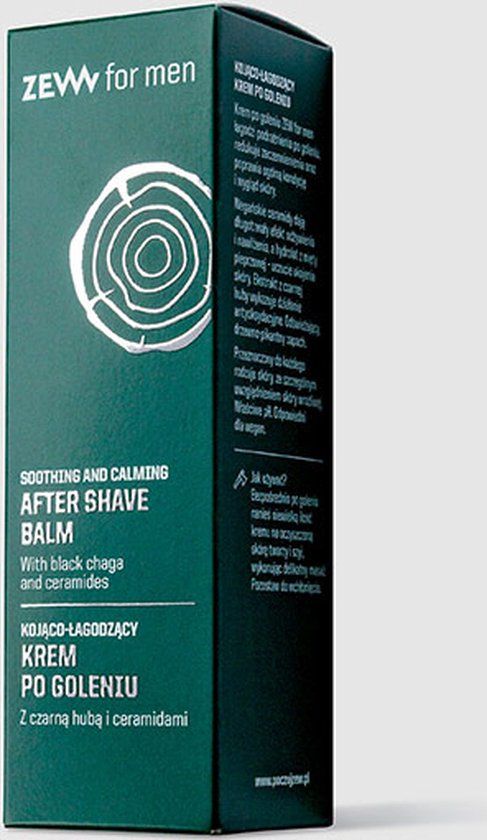 Zew For Men After Shave Balsem met zwarte chaga en ceramides 80 ml