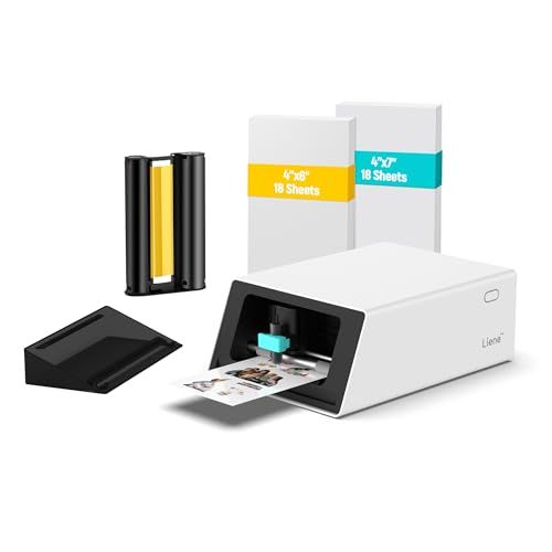 Liene PixCut S1 Fotoprinter – Photo Sticker Printer & Cutter - Wit