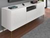 DINA 3 portes blanc meuble TV-HiFi