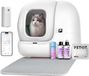 SURIGHT Automatische zelfreinigende kattenbak - 76 liter - kattentoilet met app-bediening - voor meerdere katten