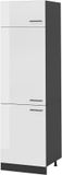 Vicco Hoge kast R-Line, Wit Hoogglans/Antraciet, 60 cm