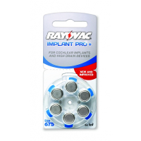 Rayovac Rayovac Implant pro+ H675 Cochlear batterij 6 stuks