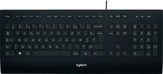 Logitech K280e - Bedraad AZERTY toetsenbord - Frans - Zwart