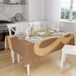 Bonamaison Tafelkleed, Anti-Mold, Sneldrogend, Waterdicht, 100% Polyester Tafellaken, Bruine tinten, 140 x 160 Cm
