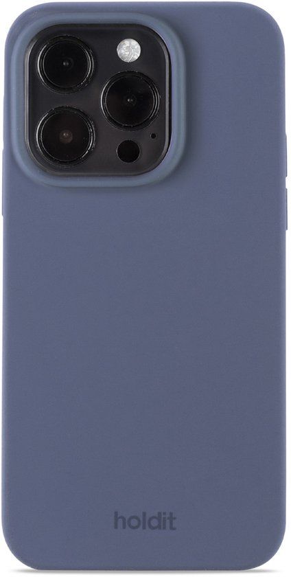 Holdit Silicone Case geschikt voor Apple iPhone 15 Pro - Pacific Blue