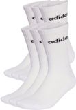 Adidas Linear Crew Sokken (6-pack) Wit