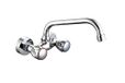 DP Bath Sauco 150 spoelbakarmatuur wandinstallatie, 1 stuk, zilver