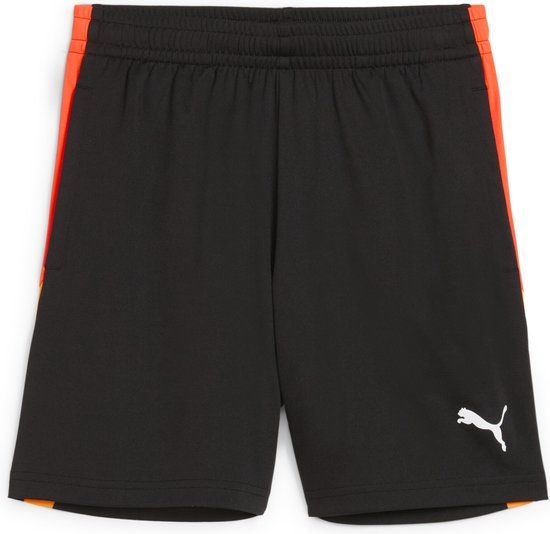 PUMA IndividualLIGA Training Shorts 2 Jr (open pockets) Unisex sportbroek - PUMA Black-Heat Fire