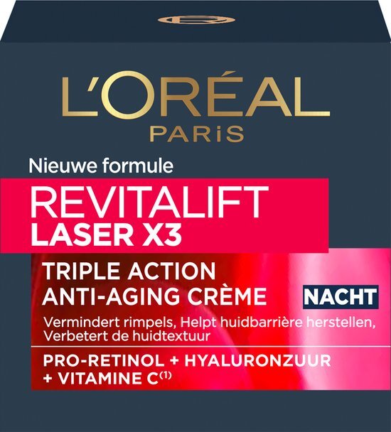 L'Oréal Skin Expert Revitalift Laser X3 anti-rimpel nachtcrème