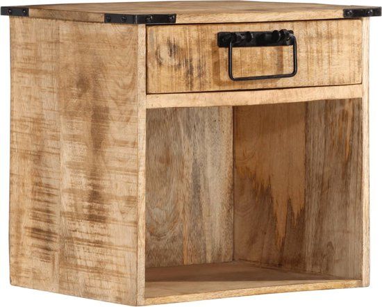 vidaXL Nachtkastje 40x30x37 cm massief mangohout