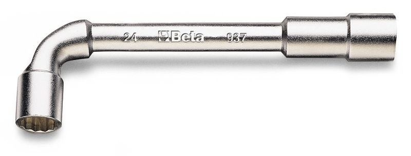 Beta Gebogen pijpsleutels, twaalfkant en zeskant verchroomd 937 11X11