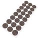 Adsamm WFP-30-SA-BR-28-24-1 WFP-30-SA-BR-28-24 24 x wol-viltglijder, bruin, Ø 28 mm