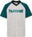 hummel hmlJR REG V-NECK T-SHIRT SS Kinderen Katoen Korte mouw Lichtgrijs Melange