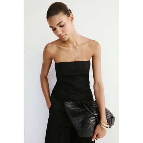 Mango Zwart Top