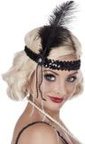 Boland Hoofdband Flapper Zwart