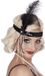 Boland Hoofdband Flapper Zwart