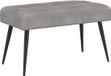 vidaXL Bank met knopen tufting Lichtgrijs 80 x 40 x 46 cm fluweel