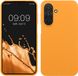 kwmobile telefoonhoesje geschikt voor Samsung Galaxy A27 5G - Hoesje met siliconen coating - Smartphone case in fruitig oranje
