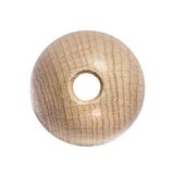 Rayher 6250900 ruwe houten ballen, doorgeboord, 25 mm ø, 6 mm boring, SB-