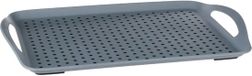Secret de Gourmet Dienblad/serveerblad antislip grijs 45 x 32 cm