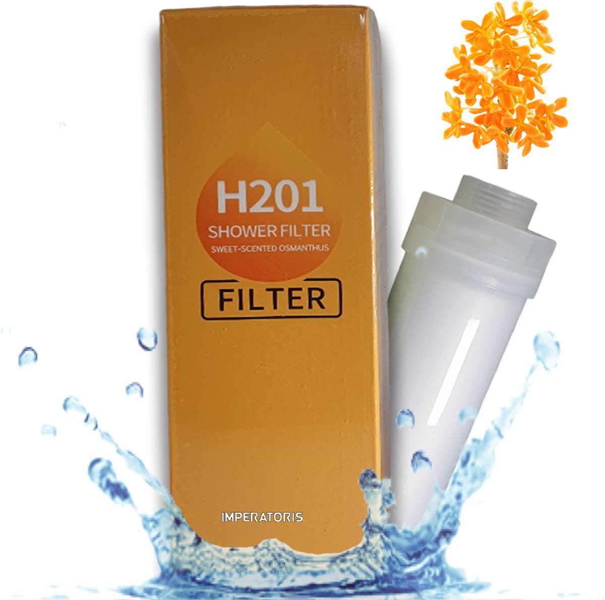 Imperatoris Douchefilter - Waterfilter Voor Douchekop met Geur - Osmanthus