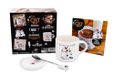 Sweetie Cat Coffret Blanc: Mug avec Couvercle, Cuillère et Livre de Recettes