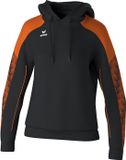 Erima Evo Star Sweatshirt Met Capuchon Dames - Zwart / Oranje | Maat: 36