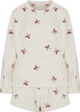 Hunkemöller Pyjamaset Fleece Wit