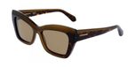 Ferragamo SF2065S Opaline khaki/dark tortoise 54/16/145 Zonnebril Vrouwen