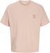 Jack & Jones Heren Backprint T-Shirt JORMONTAUK Gebloemd Roze/Multicolor - Maat S