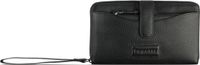 Bugatti Elsa Portemonnee RFID-bescherming Leer 19 cm - Dames - Horizontaal - Zwart