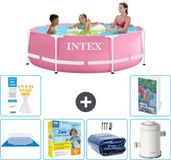 Intex Rond Frame Zwembad - 244 x 76 cm - Roze