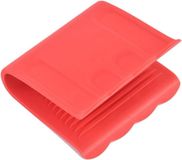 Merkloos Siliconen Pothouder Clip - Pan Handvat Grip - Veilig Koken - Hittebestendig Ontwerp - 8 x 7.8 CM - Rood